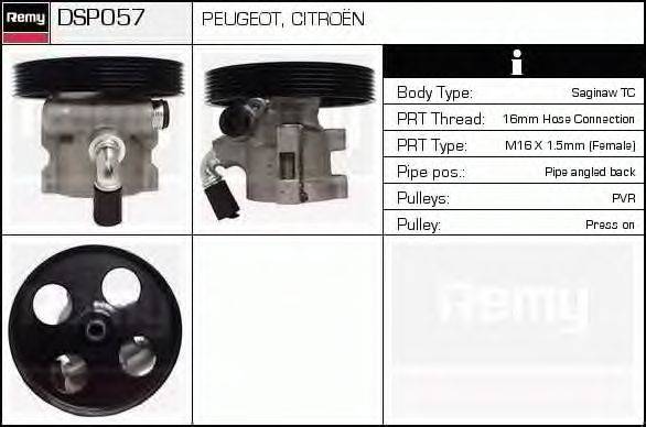 Гидравлический насос, рулевое управление DELCO REMY DSP057