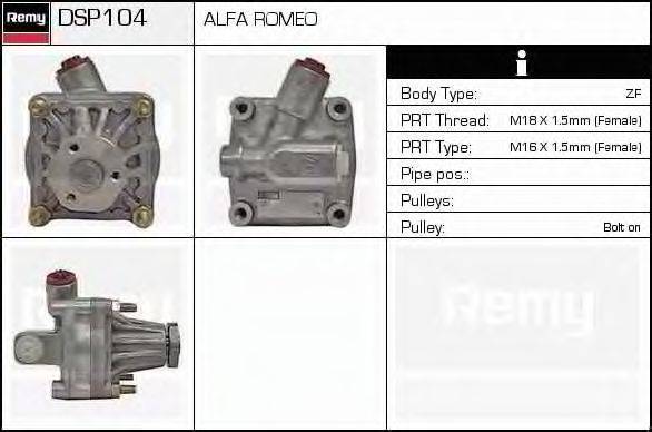Гидравлический насос, рулевое управление DELCO REMY DSP104
