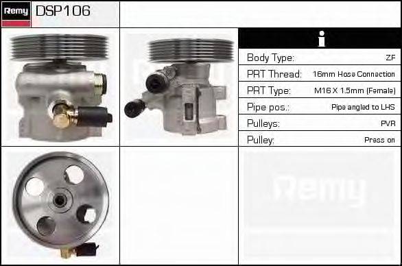 Гидравлический насос, рулевое управление DELCO REMY DSP106