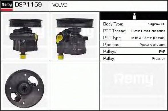 Гидравлический насос, рулевое управление DELCO REMY DSP1159