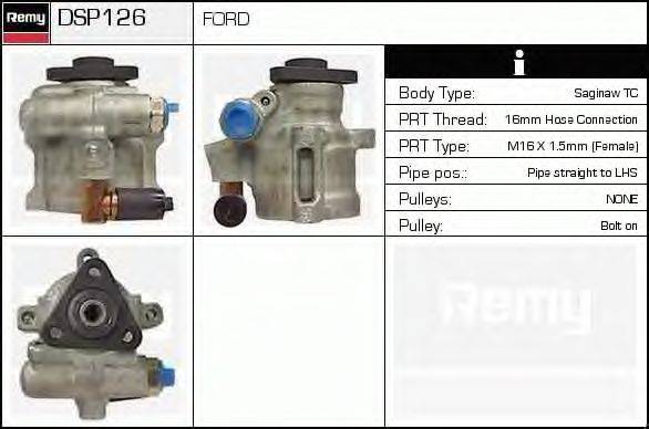 Гидравлический насос, рулевое управление DELCO REMY DSP126