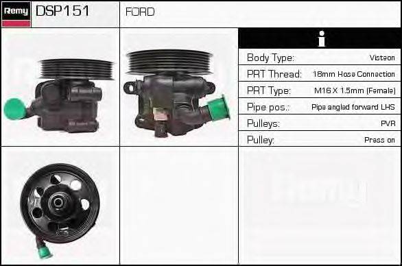 Гидравлический насос, рулевое управление DELCO REMY DSP151