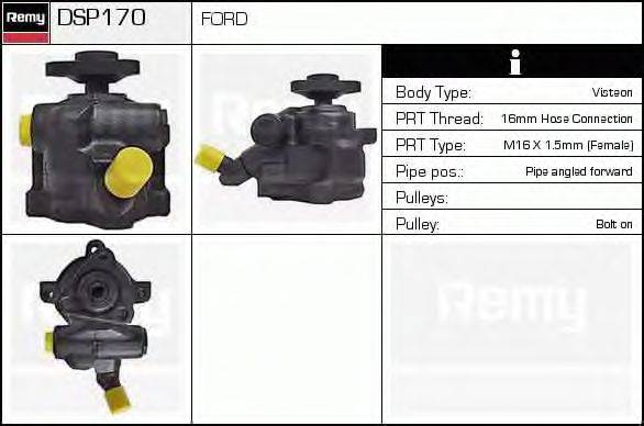 Гидравлический насос, рулевое управление DELCO REMY DSP170