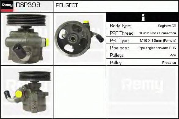 Гидравлический насос, рулевое управление DELCO REMY DSP398