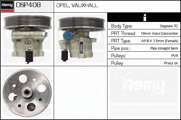 Гидравлический насос, рулевое управление DELCO REMY DSP408