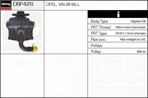 Гидравлический насос, рулевое управление DELCO REMY DSP426
