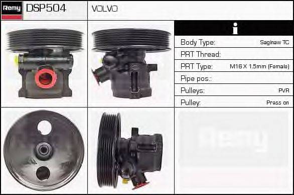 Гидравлический насос, рулевое управление DELCO REMY DSP504