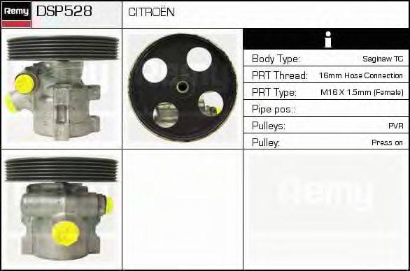 Гидравлический насос, рулевое управление DELCO REMY DSP528