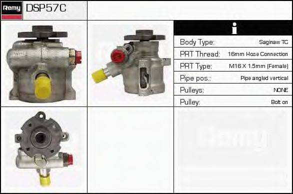 Гидравлический насос, рулевое управление DELCO REMY DSP57C