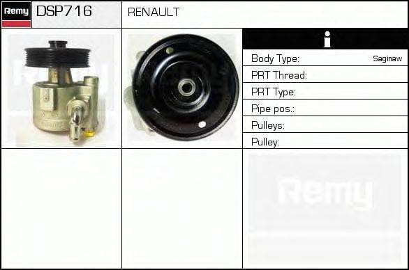 Гидравлический насос, рулевое управление DELCO REMY DSP716