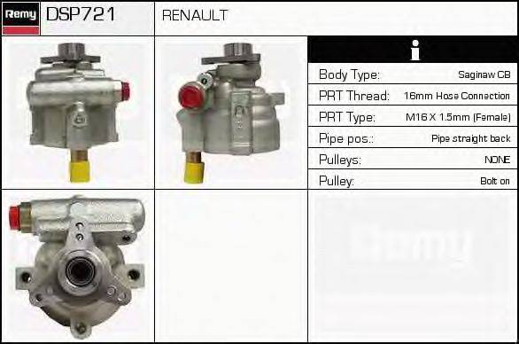 Гидравлический насос, рулевое управление DELCO REMY DSP721