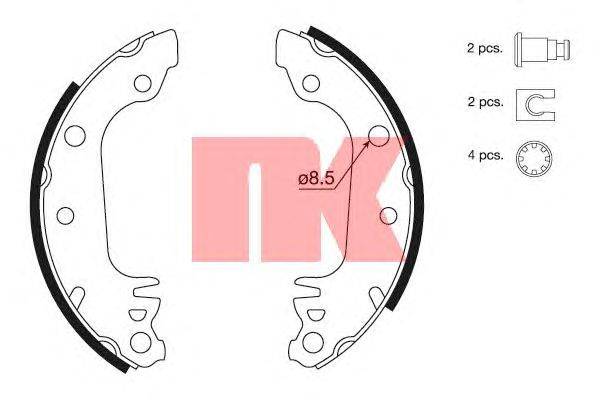 Комплект тормозных колодок NK 2725291