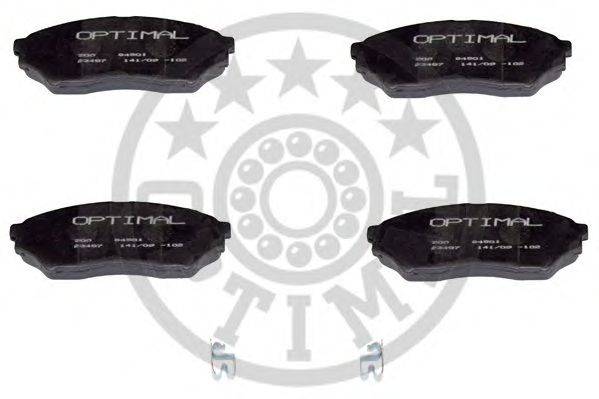 Комплект тормозных колодок, дисковый тормоз OPTIMAL 84501