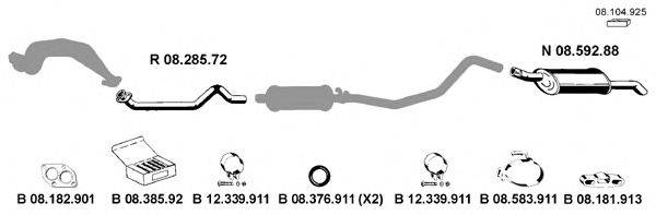 Система выпуска ОГ EBERSPÄCHER 082135