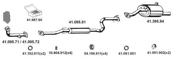 Система выпуска ОГ EBERSPÄCHER 412036
