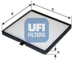 Фильтр, воздух во внутренном пространстве UFI 5311800