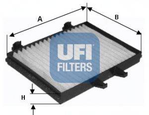 Фильтр, воздух во внутренном пространстве UFI 5312800