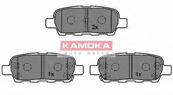 Комплект тормозных колодок, дисковый тормоз KAMOKA 24088