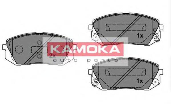 Комплект тормозных колодок, дисковый тормоз KAMOKA 24502