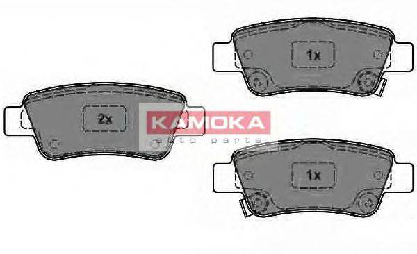 Комплект тормозных колодок, дисковый тормоз KAMOKA JQ1013764