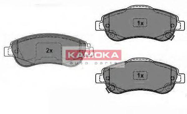 Комплект тормозных колодок, дисковый тормоз KAMOKA 24638