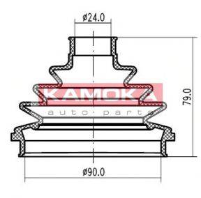 Пыльник, приводной вал KAMOKA 1146692