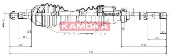 Приводной вал KAMOKA CT1138908