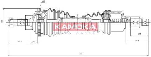 Приводной вал KAMOKA CT1138936A