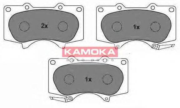 Комплект тормозных колодок, дисковый тормоз KAMOKA 23804