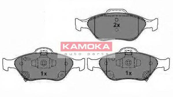 Комплект тормозных колодок, дисковый тормоз KAMOKA 23604