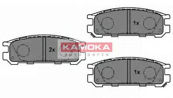 Комплект тормозных колодок, дисковый тормоз KAMOKA JQ1011580