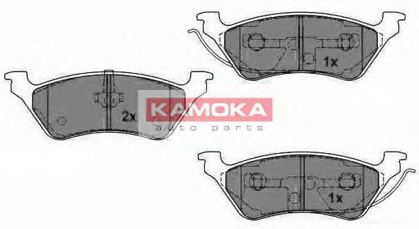Комплект тормозных колодок, дисковый тормоз KAMOKA 24036
