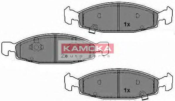 Комплект тормозных колодок, дисковый тормоз KAMOKA JQ1013046