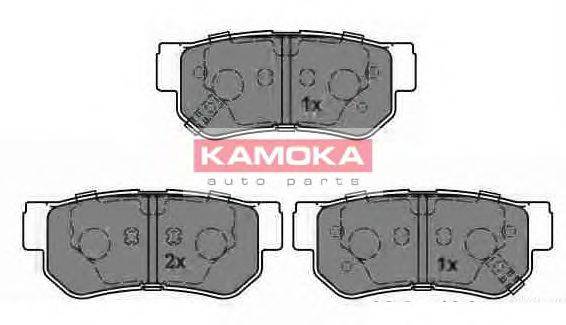 Комплект тормозных колодок, дисковый тормоз KAMOKA 23543