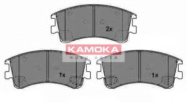 Комплект тормозных колодок, дисковый тормоз KAMOKA 24047