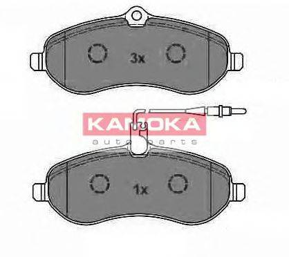 Комплект тормозных колодок, дисковый тормоз KAMOKA JQ1013542