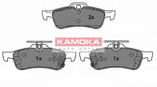 Комплект тормозных колодок, дисковый тормоз KAMOKA 24043