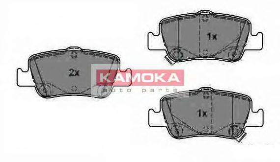 Комплект тормозных колодок, дисковый тормоз KAMOKA JQ1018096