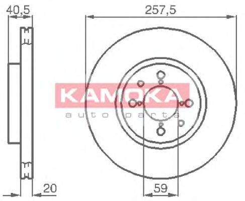 Тормозной диск KAMOKA 1031042