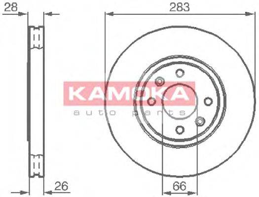 Тормозной диск KAMOKA 1031682