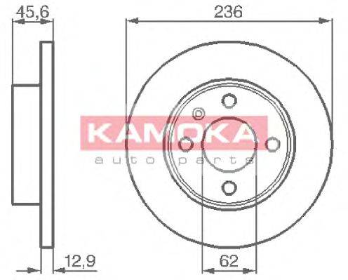 Тормозной диск KAMOKA 1031750