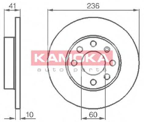 Тормозной диск KAMOKA 103208