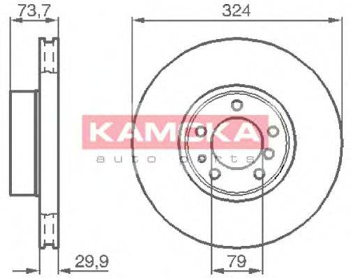 Тормозной диск KAMOKA 1032130
