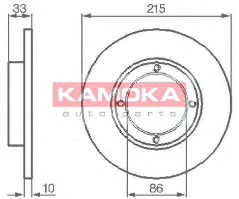 Тормозной диск KAMOKA 1032196