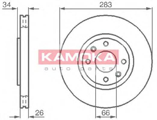 Тормозной диск KAMOKA 1032304