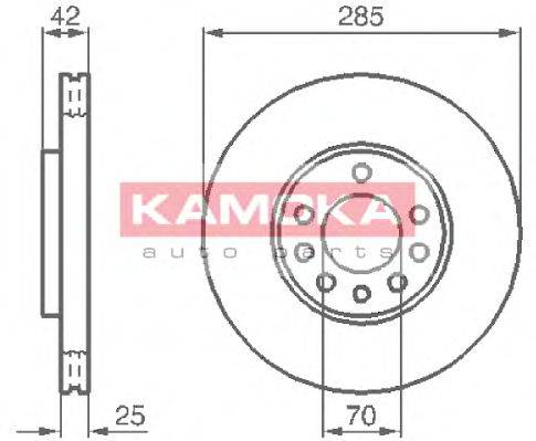 Тормозной диск KAMOKA 1032382