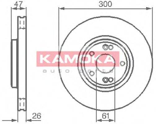 Тормозной диск KAMOKA 1032410