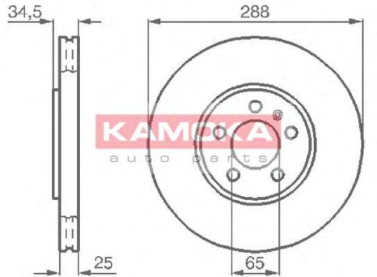 Тормозной диск KAMOKA 1032442