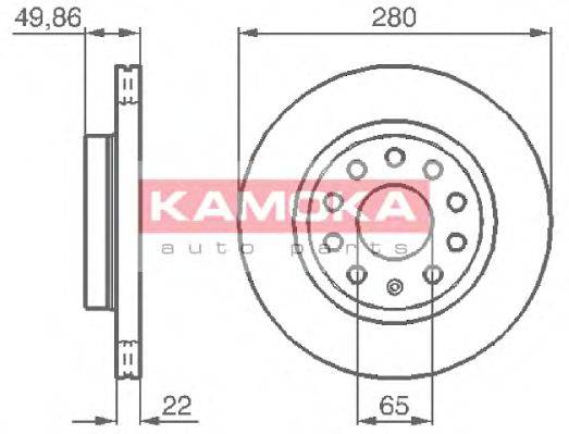 Тормозной диск KAMOKA 1032446