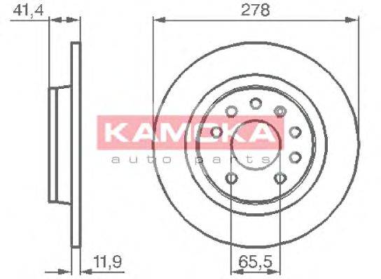 Тормозной диск KAMOKA 1032576
